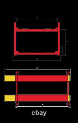 Amgo Pro- 18a 4 Post Commercial Truck Alignment Rack Lift 18,000 Lb. Cap