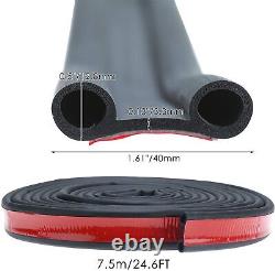 AuInLand 24.6FT EPDM Rubber for Truck Cap Adhesive Tailgate Seal Auto Seal Strip