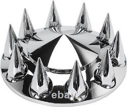 Axle Wheel Cover Hub Cap 33mm Screw-On Spiked Lug Nut Covers for Semi Trucks
