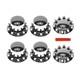 Axle Wheel Cover Hub Cap 33mm Screw-on Lug Nut Covers For Kenworth Semi Trucks