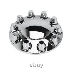 Axle Wheel Cover Hub Cap 33mm Screw-on Lug Nut Covers for Kenworth Semi Trucks