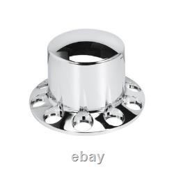 Axle Wheel Cover Hub Cap 33mm Screw-on Lug Nut Covers for Kenworth Semi Trucks