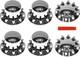 Axle Wheel Cover Hub Cap 33mm Screw-on Lug Nut Covers For Peterbilt Semi Trucks