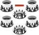 Axle Wheel Cover Hub Cap 33mm Screw-on Lug Nut Covers For Peterbilt Semi Trucks