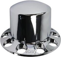 Axle Wheel Cover Hub Cap 33mm Screw-on Lug Nut Covers for Peterbilt Semi Trucks