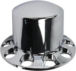 Axle Wheel Cover Hub Cap 33mm Screw-on Lug Nut Covers for Peterbilt Semi Trucks