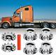 Axle Wheel Cover Hub Cap 33mm Screw-on Lug Nut Covers For Semi Trucks