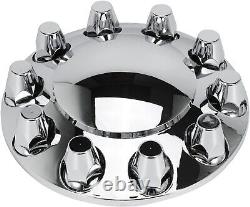 Axle Wheel Cover Hub Cap 33mm Screw-on Lug Nut Covers for Semi Trucks