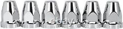 Axle Wheel Cover Hub Cap 33mm Screw-on Lug Nut Covers for Semi Trucks
