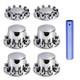 Axle Wheel Covers For Semi Truck 2 Front And 4 Rear Hub Covers With 33mm Th