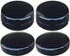 Black Center Hub Cap Set For Dodge Ram 3500 1-ton Truck Dually 2 Fronts 2 Rears