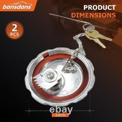 Bansdans 2Pcs 20770691 3 Truck Fuel Tank Cap, Locking Diesel Fuel Cap Fit for