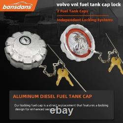 Bansdans 2Pcs 20770691 3 Truck Fuel Tank Cap, Locking Diesel Fuel Cap Fit for