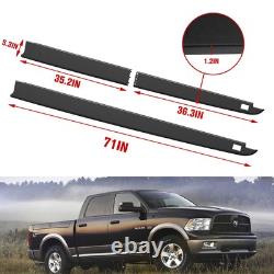 Bed Side Rail Cap Cover for Dodge Ram 1500, Truck Left & Right Side Bedrails