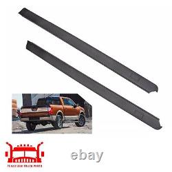 Black Bed Rail Cap LH RH Side Trim For 2004-2015 Nissan Titan King Cab Only 5.6L