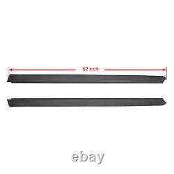 Black Bed Rail Cap LH RH Side Trim For 2004-2015 Nissan Titan King Cab Only 5.6L