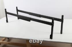 Black Upgrade Aluminum Truck Cap&Topper Ladder Roof Rack for Pickup Camper Shell