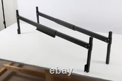 Black Upgrade Aluminum Truck Cap&Topper Ladder Roof Rack for Pickup Camper Shell