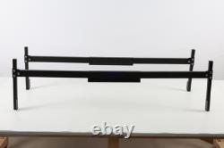 Black Upgrade Aluminum Truck Cap&Topper Ladder Roof Rack for Pickup Camper Shell