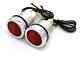 Brothers Trucks Bhcl0rd54-66 Bed Hole Caps With Lights Red Pair Stepside