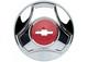 Brothers Trucks Hcc5c66 Hub Caps-1/2-ton-15-inch-pop-on-chrome/red-set Of 4