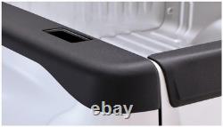 Bushwacker 48521 SmoothBack Side Bed Rail Caps withHoles Pair for Silverado 6.6