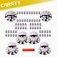Carsty Chrome Front Rear Wheel Axle Hub Covers Center Caps Semi Truck 33mm Nut