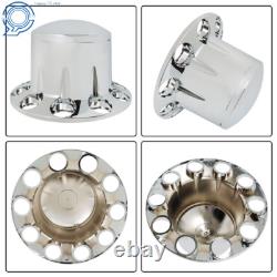 Caps w and Lug Nut Covers Chrome Semi Truck Hub Cover Wheel Axle Cover Center
