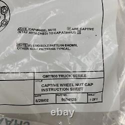 Chevy GMT800 22781435 Truck Series 8 Lug Bolt Wheel Hub Caps Rims Silver 9594125