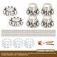Chrome Abs Flat-top Axle & Hub Cover Withlug Nut Covers Kit For Semi Truck