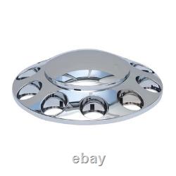 Chrome Axle Covers Hub Cover Kit for Semi Trucks 33mm Lug Nut Cover Front & Rear