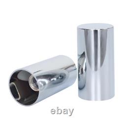 Chrome Axle Covers Hub Cover Kit for Semi Trucks 33mm Lug Nut Cover Front & Rear