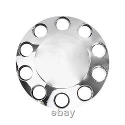 Chrome F& R Semi Truck Hub Cover Wheel Kit Axle Cover 33mm Peterbilt Kenworth