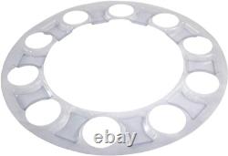Chrome Hub Cover Kit 33mm Lug Nut Front & Rear Semi Truck Wheel Axle Covers