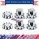 Chrome Hub Cover Semi Truck Wheel Axle Cover 33mm Lug Nut Front & Rear Complete