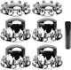 Chrome Hub Cover Semi Truck Wheel Kit Axle Cover 33mm Lug Front & Rear Complete