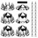 Chrome Hub Cover Semi Truck Wheel Kit Axle Cover 33mm Lug Nut Complete