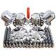 Chrome Hub Cover Semi Truck Wheel Kit Axle Cover 33mm Lug Nut Complete
