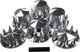 Chrome Hub Cover Semi Truck Wheel Kit Axle Cover 33mm Lug Nut Complete Spiked