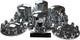 Chrome Hub Cover Semi Truck Wheel Kit Axle Cover 33mm Lug Nut Covers Complete