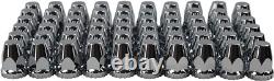 Chrome Hub Cover Semi Truck Wheel Kit Axle Cover 33mm Lug Nut Covers Complete