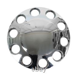 Chrome Semi Truck Hub Cover Wheel Axle Cover Center Caps with 33mm Lug Nut Covers