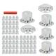 Chrome Semi Truck Hub Cover Wheel Axle Covers Center Caps With 33mm Lug Nut Covers