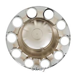 Chrome Semi Truck Hub Cover Wheel Axle Covers Center Caps With 33mm Lug Nut Covers