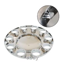 Chrome Semi Truck Hub Cover Wheel Axle Covers Center Caps With 33mm Lug Nut Covers