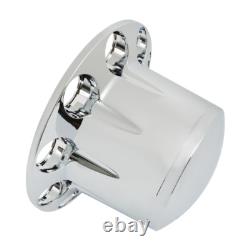 Chrome Semi Truck Hub Cover Wheel Axle Covers Center Caps With 33mm Lug Nut Covers