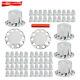 Chrome Semi Truck Hub Cover Wheel Axle Covers Center Caps With 33mm Lug Nut Covers