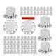Chrome Semi Truck Hub Cover Wheel Axle Covers Center Caps With 33mm Lug Nut Covers