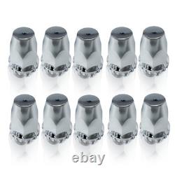 Chrome Semi Truck Hub Cover Wheel Axle Covers Center Caps with 33mm Lug Nut Covers