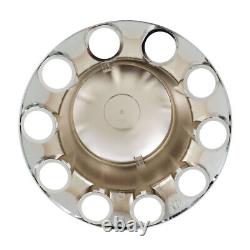 Chrome Semi Truck Hub Cover Wheel Axle Covers Center Caps with 33mm Lug Nut Covers